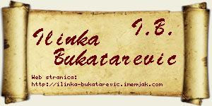Ilinka Bukatarević vizit kartica